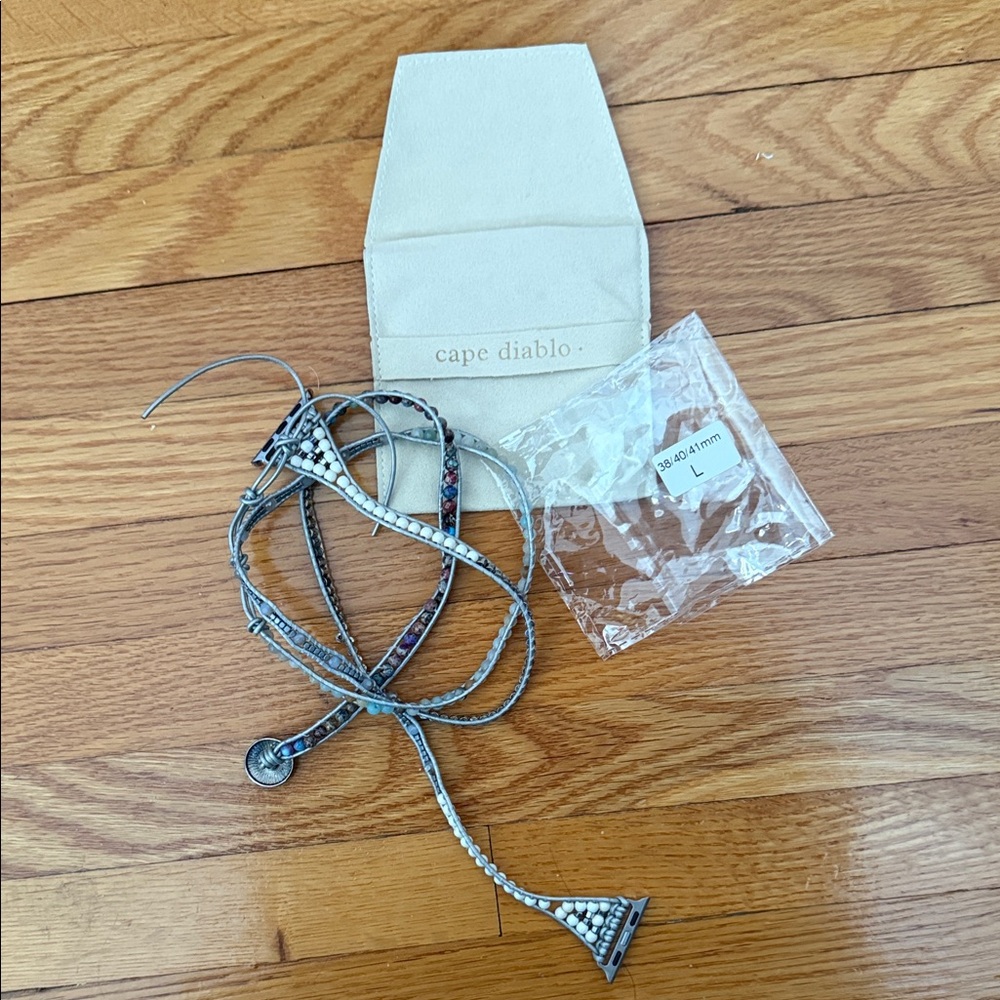 Cape Diablo Ocean Jasper Protection Beaded Bracelet For Apple Watch